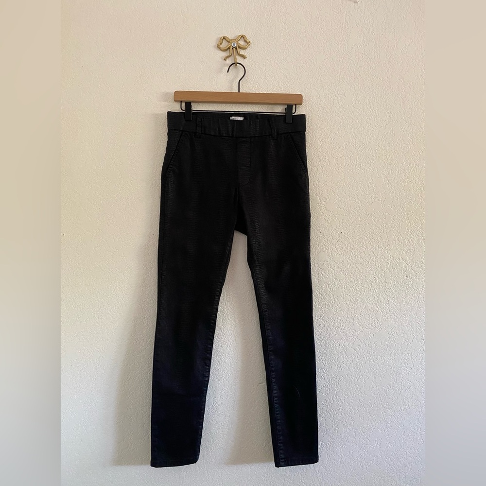 Flog Skinny Pants Limited Collection Black Snakeskin Women’s Size 28